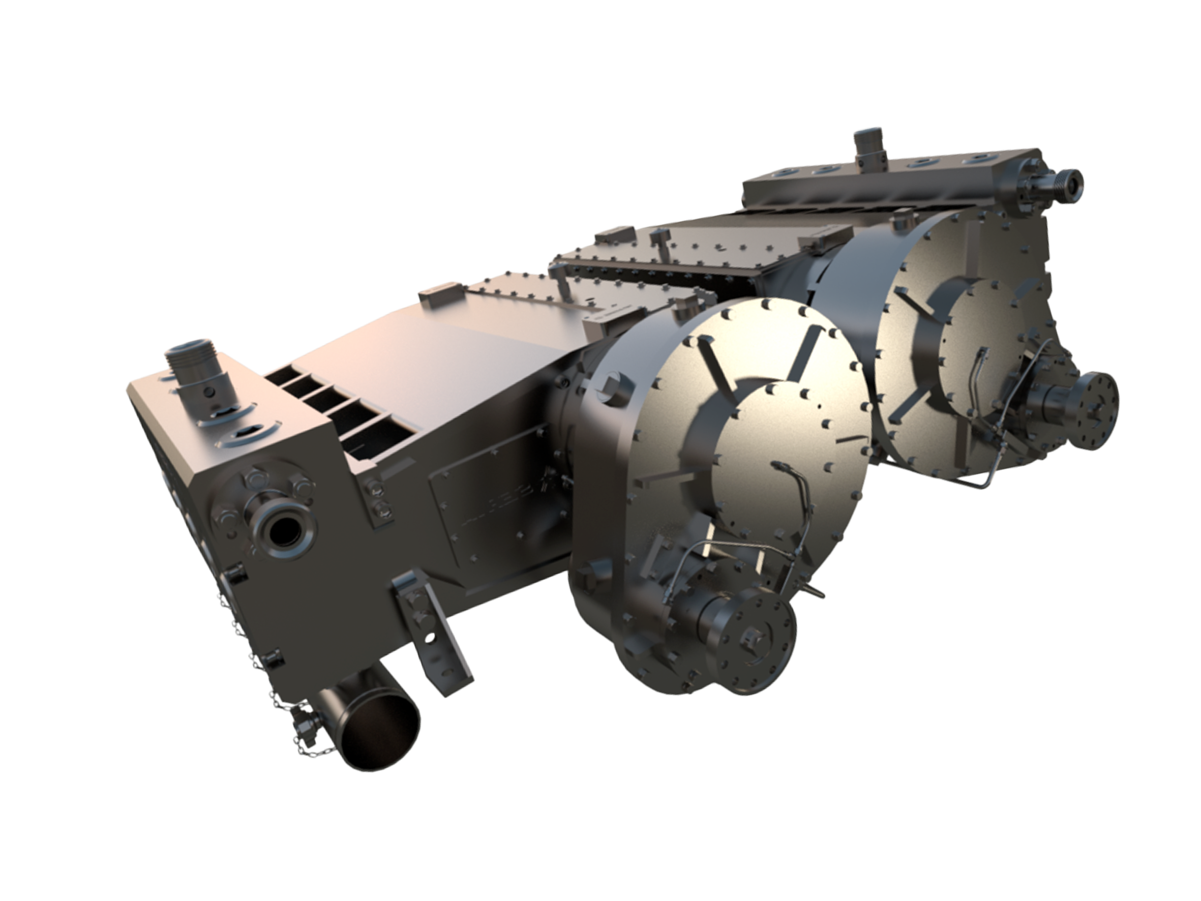 QPE1000 整体式锻造合金钢泵头体，带可拆卸的盘根螺母 可选择不锈钢泵头体，更适应酸化等特殊工况