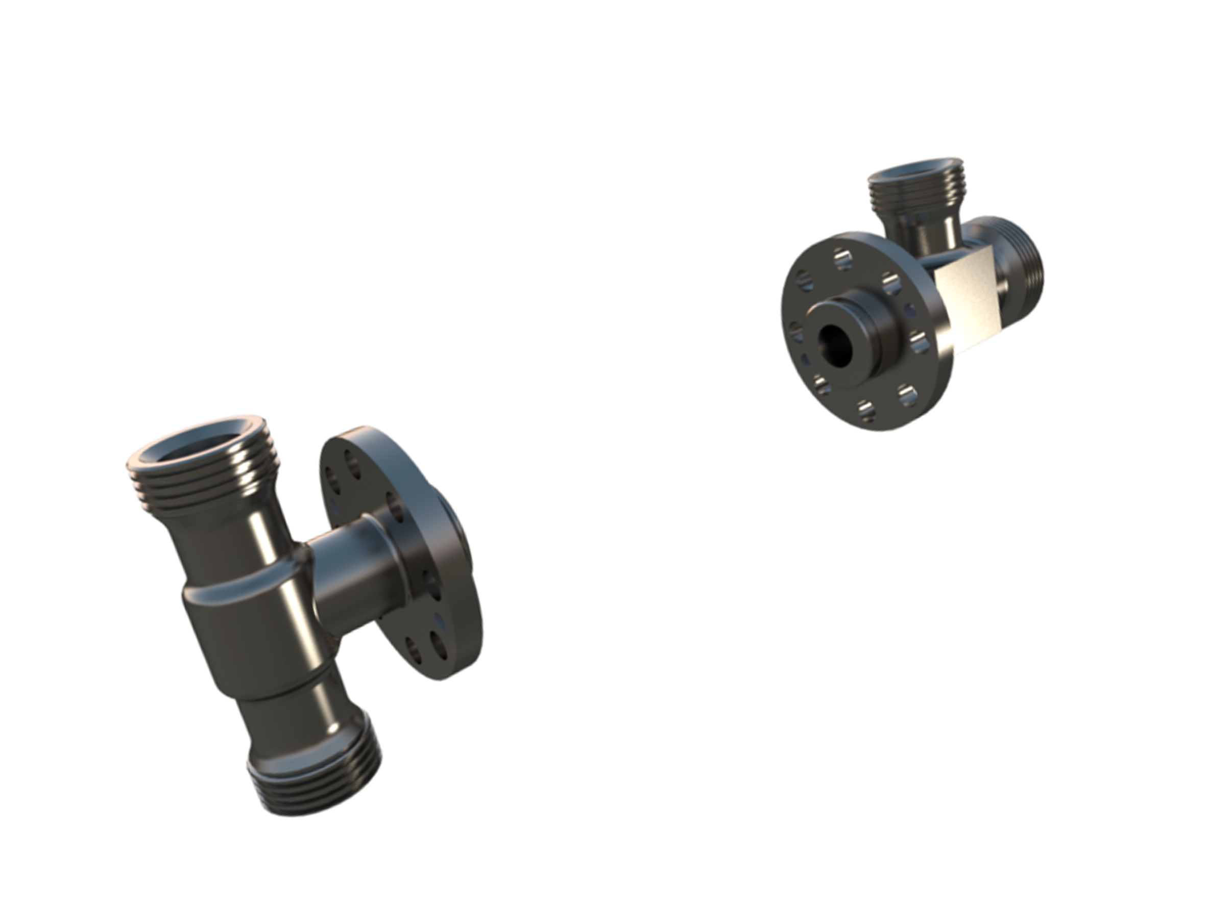 左 右锻钢排出法兰